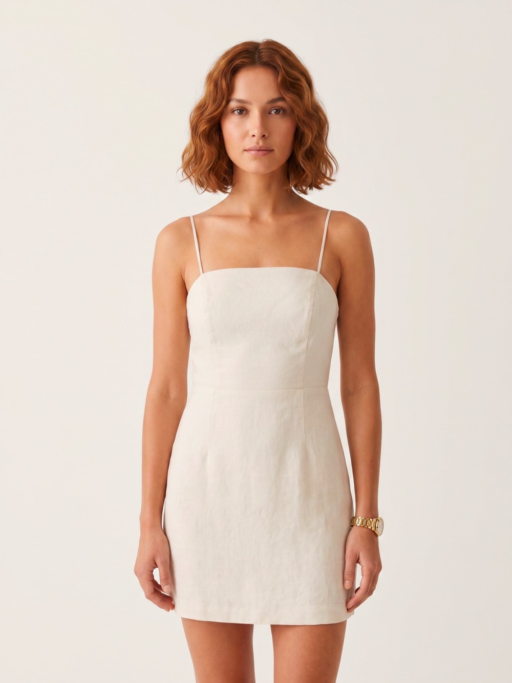 Urban Outfitters Linen Blend Mini Dress